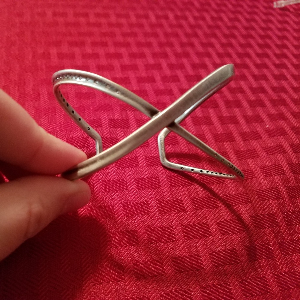 Antique silver Stella cuff